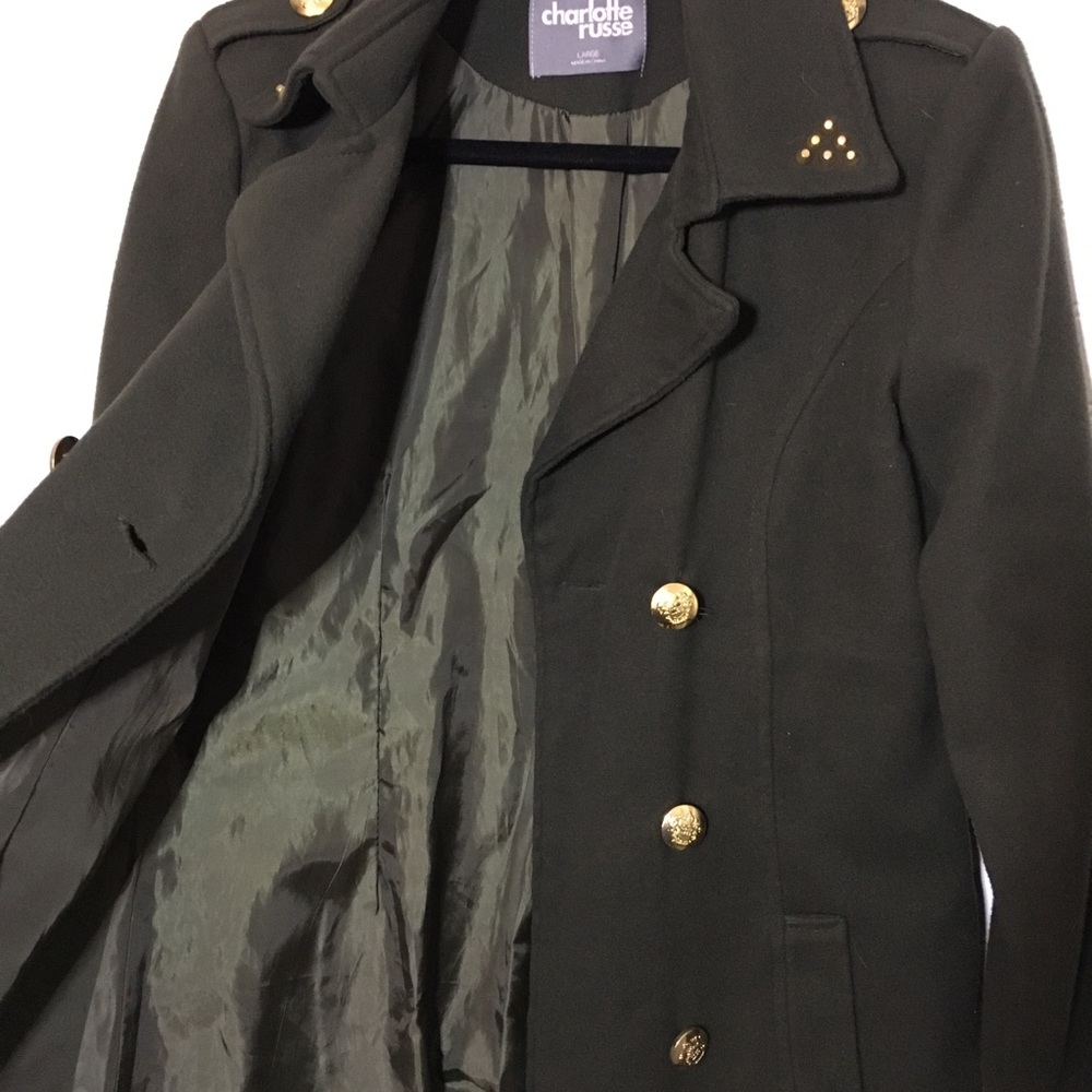 CHARLOTTE RUSSE | Military Pea Coat